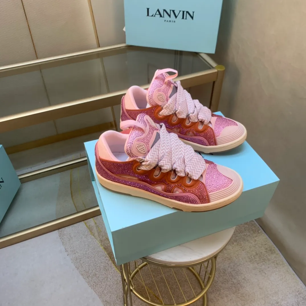 💰620. Lanvin LANVIN. 22 colors: nubuck fabric, breathable mesh, cowhide feet! Same style for men and women: sizes 35-46! High and low versions!